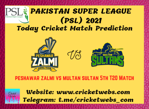 Cricket Betting Tips and Dream11 Cricket Match Predictions Peshawar Zalmi vs Multan Sultans 5th T20 PSL 2021