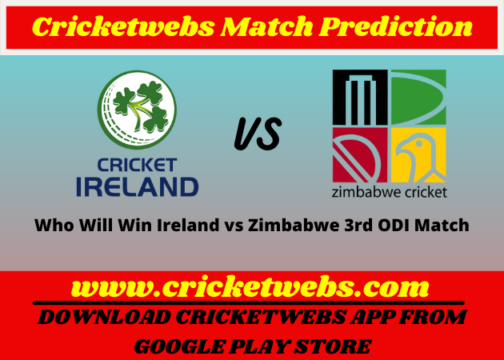 Ireland vs Zimbabwe 3rd ODI Match 2021 Prediction