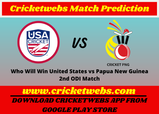 United States vs Papua New Guinea 2nd ODI Match 2021 Prediction