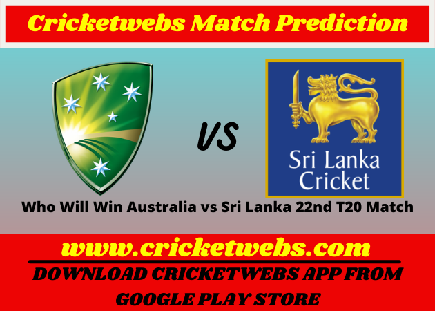 Australia vs Sri Lanka 22nd T20 World Cup 2021 Match Prediction