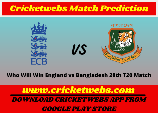 England vs Bangladesh 20th T20 World Cup 2021 Match Prediction