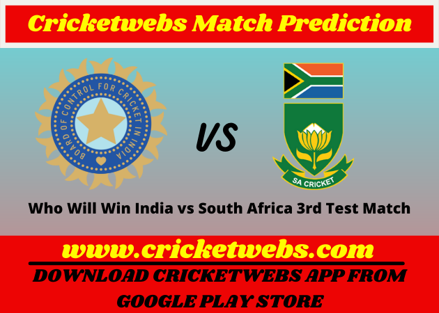India vs South Africa 3rd Test 2022 Match Prediction