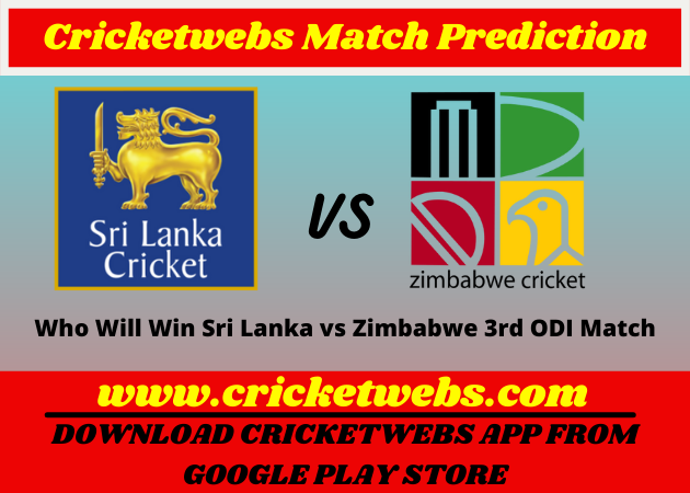 Sri Lanka vs Zimbabwe 3rd ODI 2022 Match Prediction