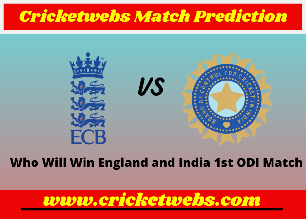 England and India 1st ODI 2022 Match Prediction