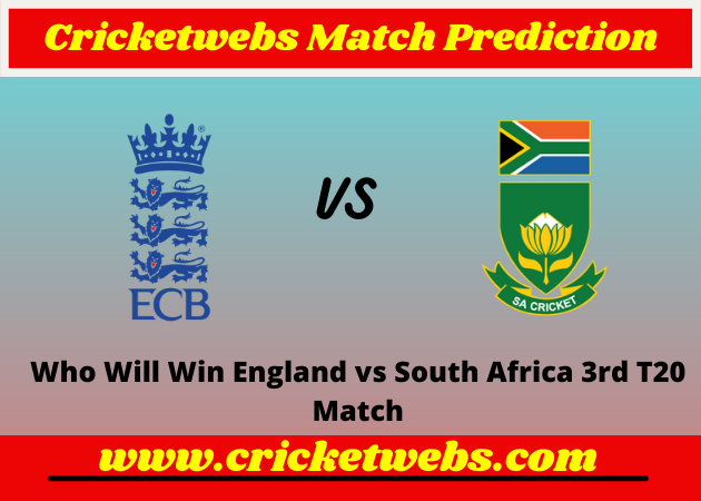 England vs South Africa 3rd T20 2022 Match Prediction