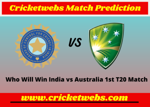 India vs Australia 1st T20 2022 Match Prediction