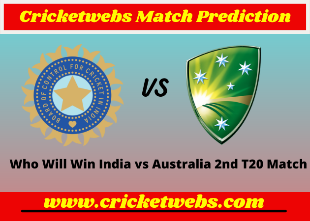 India vs Australia 2nd T20 2022 Match Prediction