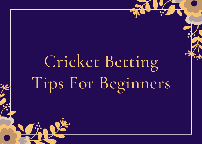 Cricket Betting Tips For Beginners