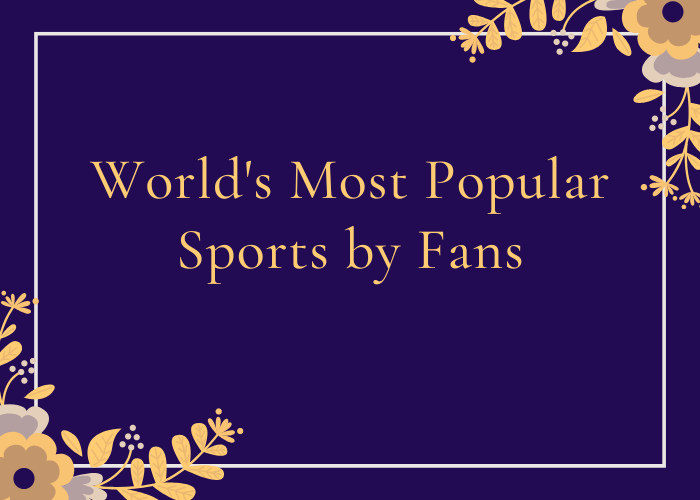 World's Most Popular Sports by Fans
