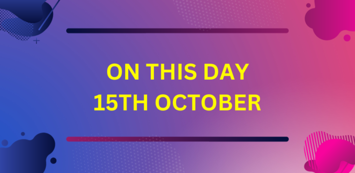 ON THIS DAY IN CRICKET 15TH OCTOBER